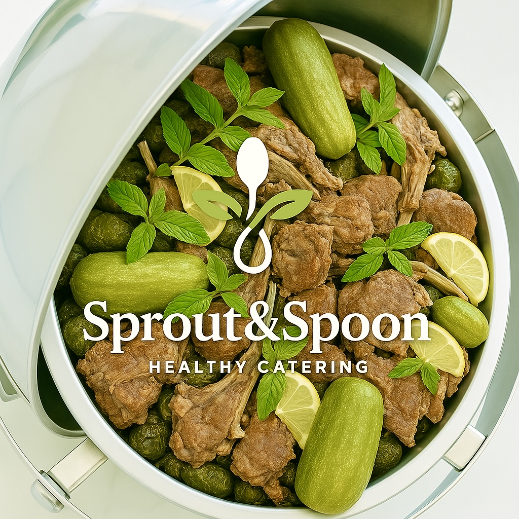 Gourmet dish with meat and vegetables